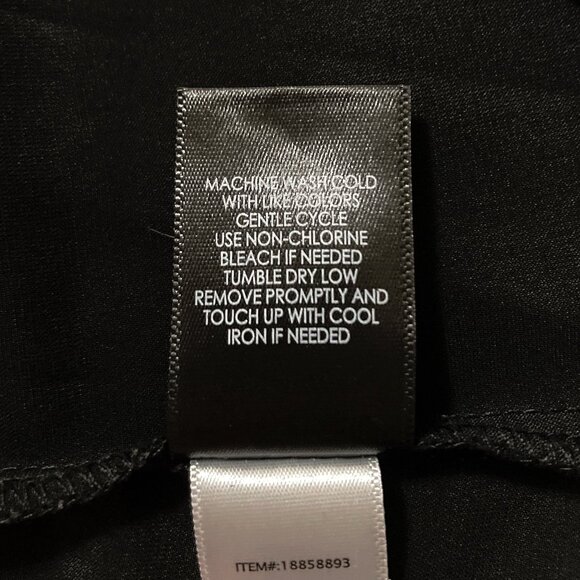 TORRID Plus-size black button-down 3/4th sleeve shirt ~ Goth 3X 4X silky blouse - Picture 12 of 13